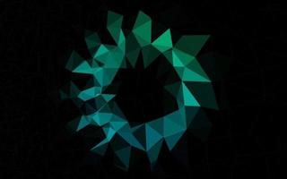 Dark Blue, Green vector polygonal pattern.