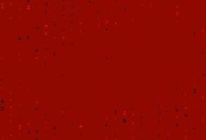 Light Orange vector pattern with arithmetic signs.