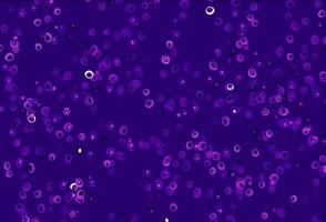 Light Purple, Pink vector background with bubbles.