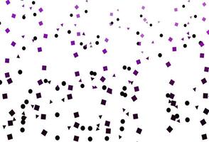 Light Purple vector pattern in polygonal style with circles.