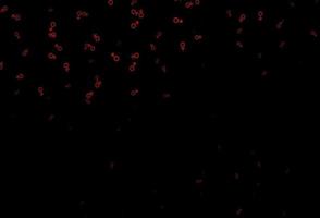 Dark red vector background with gender symbols.