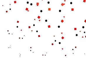 cubierta de vector rojo claro en estilo poligonal con círculos.