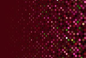 Dark Pink, Green vector texture with disks.