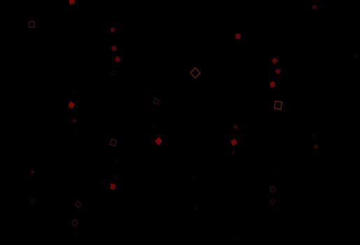 Dark Red vector pattern with crystals, rectangles.