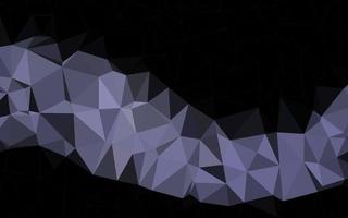 Dark Black vector abstract polygonal texture.