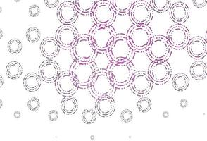 Light purple, pink vector backdrop with dots.