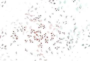 Light red vector template with memphis shapes.