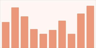 Bar graph vector design for business.