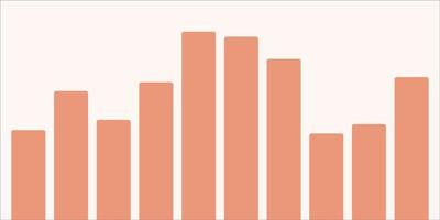 Bar graph vector design for business.