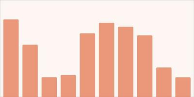 Bar graph vector design for business.