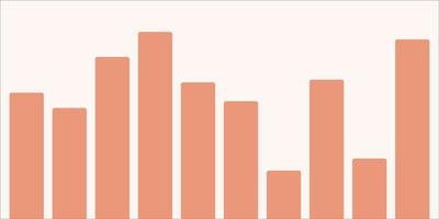 Bar graph vector design for business.