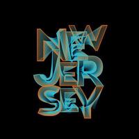 New Jersey typography art for t-shirt design, posters etc. Vector illustration