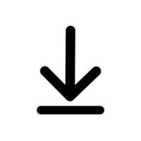 Download icon vector, dwonload symbol vector