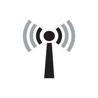 iconos de señal. señal de red o icono de Internet. iconos de tecnología inalámbrica. iconos wifi. intensidad de la señal wifi. ondas de señales de radio y rayos de luz, radar, wifi, antena y símbolos de señal de satélite vector