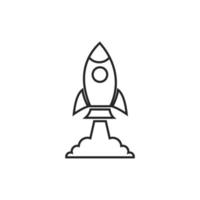 Rocket icon vector. Startup icon vector. vector