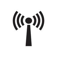 iconos de señal. señal de red o icono de Internet. iconos de tecnología inalámbrica. iconos wifi. intensidad de la señal wifi. ondas de señales de radio y rayos de luz, radar, wifi, antena y símbolos de señal de satélite vector