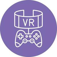 Vr Game Icon Style vector