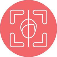 Face Scan Icon Style vector