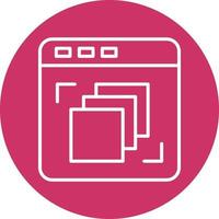 Depth Perception Icon Style vector