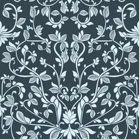 Ornate floral leaf pattern with a elegant vintage feel. Seamless pattern. Great for fabric, scrap booking, gift wrap, wallpaper, dinnerware, product design projects. Surface pattern design - Vector