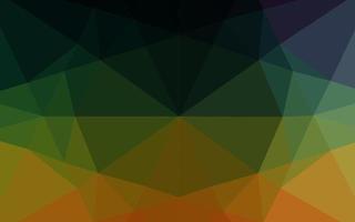 Dark Multicolor, Rainbow vector low poly layout.