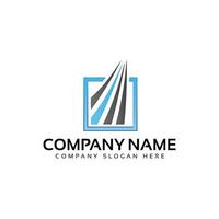 Financial growth Logo design vector