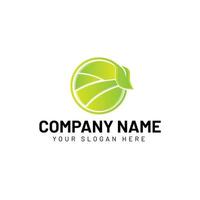 Natural eco green logo design vector