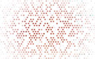 Light Red vector backdrop with hexagons.