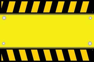 under construction background with warning stripes vector