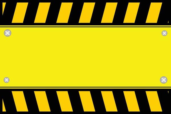 under construction background with warning stripes