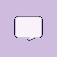 vector of speech bubble with color background