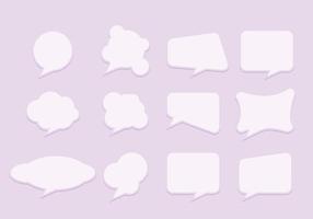 set of speech bubbles with some type of bubbles vector