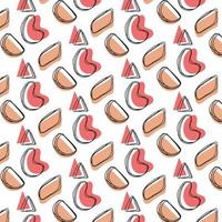 Vector pattern with abstractions . Cute pattern with spots.