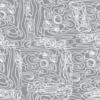 Seamless vector pattern with abstract grayscale scribbles. Swirled brush strokes. Freehand scribbles, background. Brushstrokes, smears, lines, squiggle pattern.