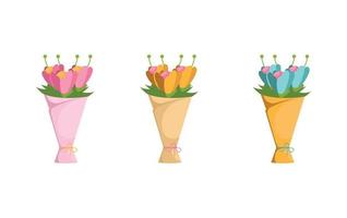 Vector illustration of bouquet of flowers