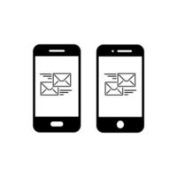 smartphone icon. handphone icon flat design. vector