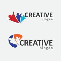 People logo, Team, Succes people work, Group and Community, Group Company and Business logo vector and design Care, Family icon Succes logo