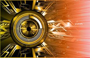 eye cyber circuit future technology concept background vector