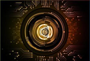 eye cyber circuit future technology concept background vector