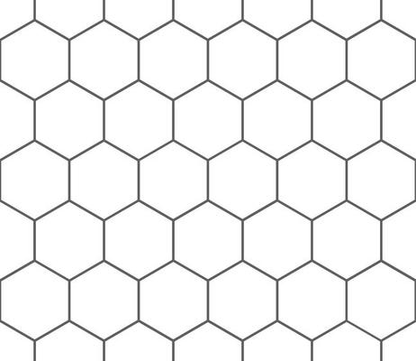 Bee honeycomb seamless pattern, art honey texture. Black and white honeycomb hexagon pattern.