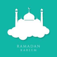 Minimal design for ramadan kareem. - Vector. vector