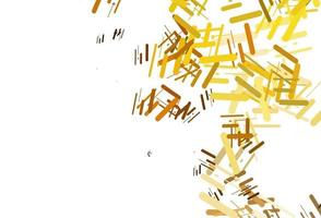 Light Yellow, Orange vector template with repeated sticks.