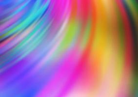 Light Multicolor, Rainbow vector background with bent lines.
