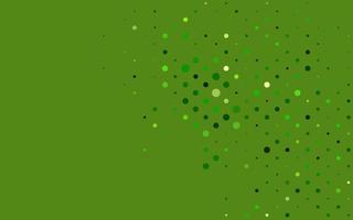 Light Green vector backdrop with dots.