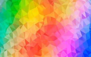 Light Multicolor, Rainbow vector shining triangular template.