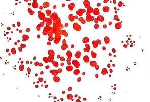 Light Red vector pattern with bubble shapes.