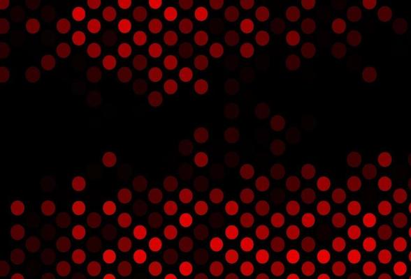 Dark Red vector pattern with spheres.