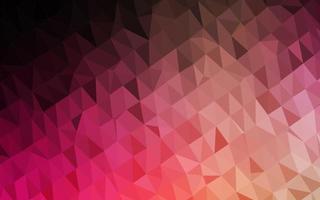 Dark Red, Yellow vector polygonal pattern.