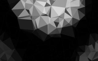 Dark Silver, Gray vector polygon abstract layout.