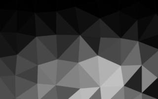 Dark Silver, Gray vector polygon abstract background.